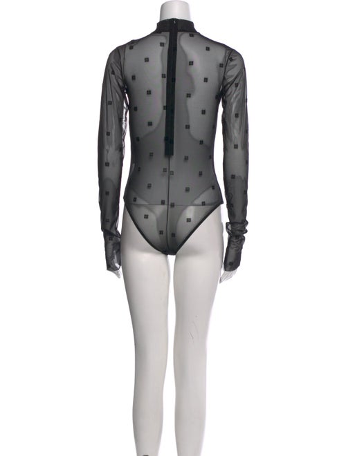 Givenchy Printed Mock Neck Bodysuit