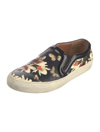 Givenchy Leather Floral Print Sneakers