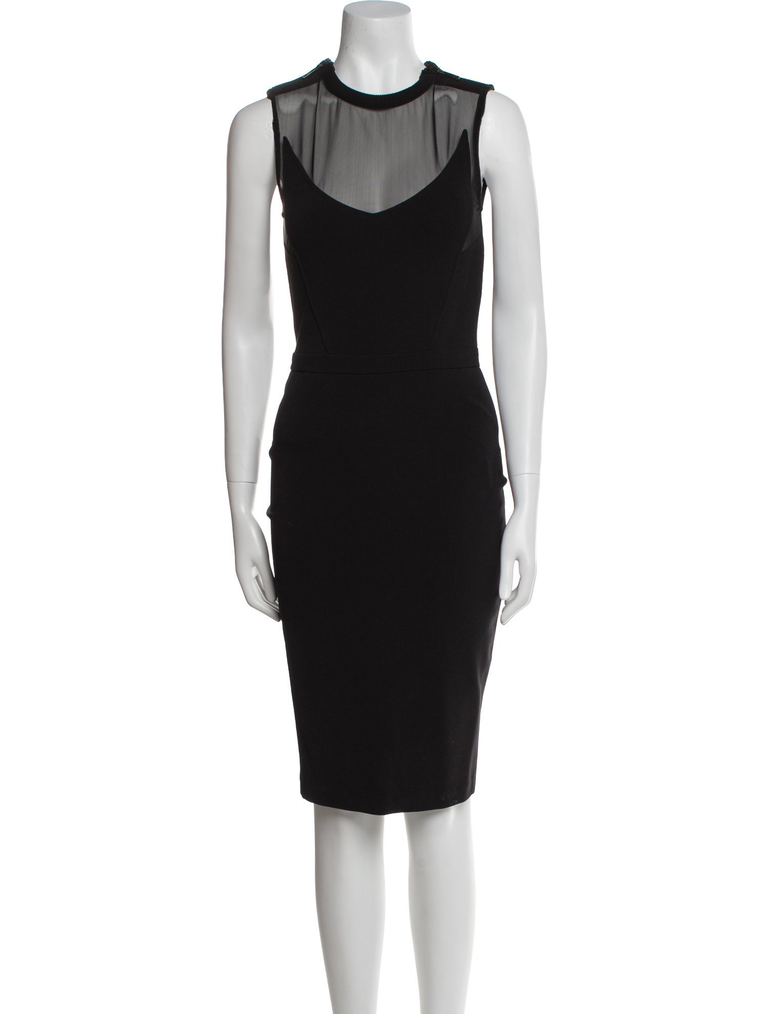 Givenchy Crew Neck Knee-Length Dress
