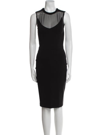 Givenchy Crew Neck Knee-Length Dress