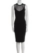 Givenchy Crew Neck Knee-Length Dress