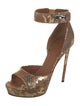 Givenchy Snakeskin Animal Print D'Orsay Pumps