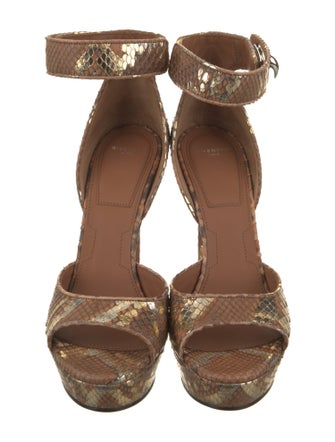 Givenchy Snakeskin Animal Print D'Orsay Pumps