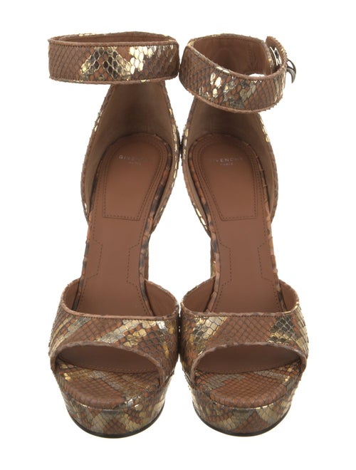 Givenchy Snakeskin Animal Print D'Orsay Pumps