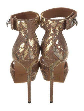 Givenchy Snakeskin Animal Print D'Orsay Pumps