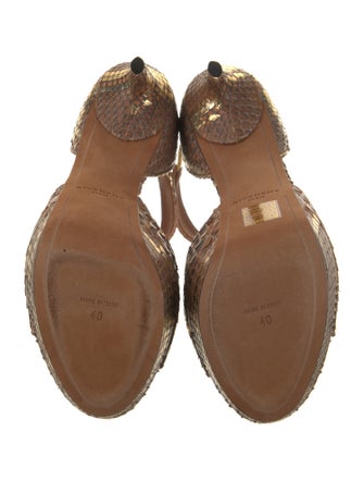 Givenchy Snakeskin Animal Print D'Orsay Pumps