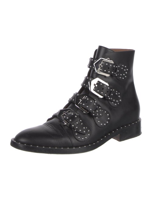 Givenchy Leather Studded Accents Combat Boots