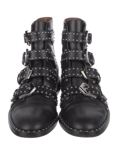 Givenchy Leather Studded Accents Combat Boots