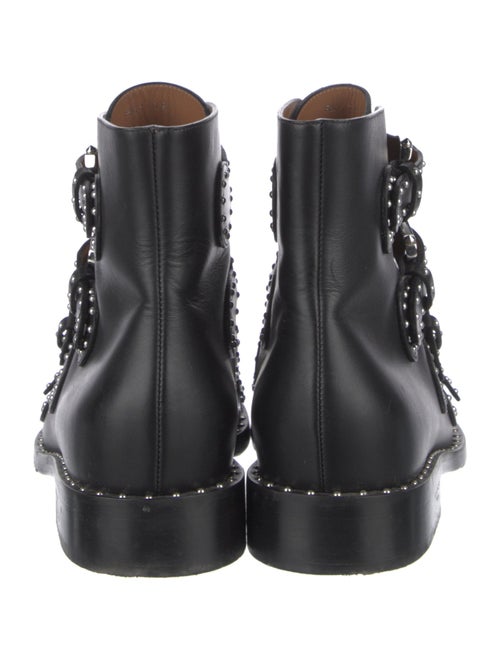Givenchy Leather Studded Accents Combat Boots