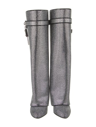 Givenchy Crystal Animal Print Rain Boots