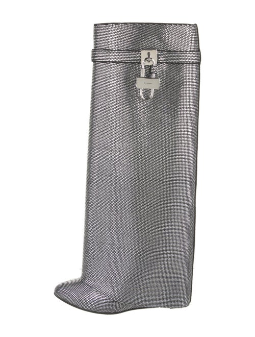 Givenchy Lambskin Crystal Embellishments Rain Boots