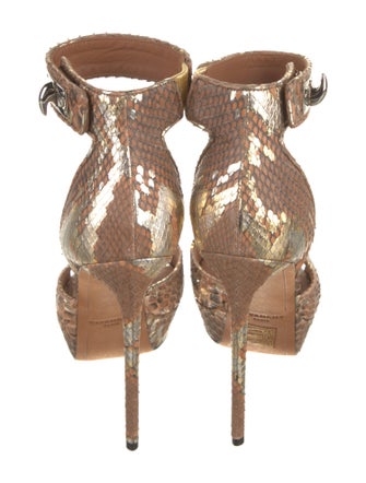 Givenchy Snakeskin Animal Print Sandals