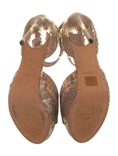 Givenchy Snakeskin Animal Print Sandals