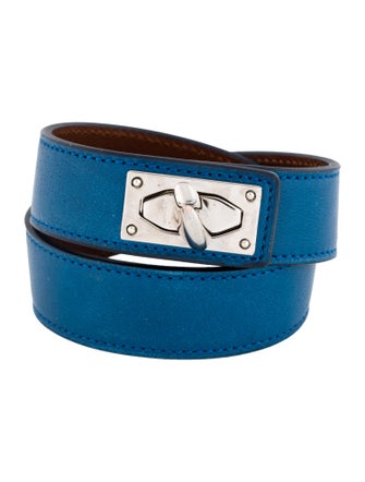 Givenchy Leather Shark Tooth Double Wrap Bracelet