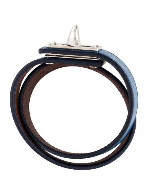 Givenchy Leather Shark Tooth Double Wrap Bracelet