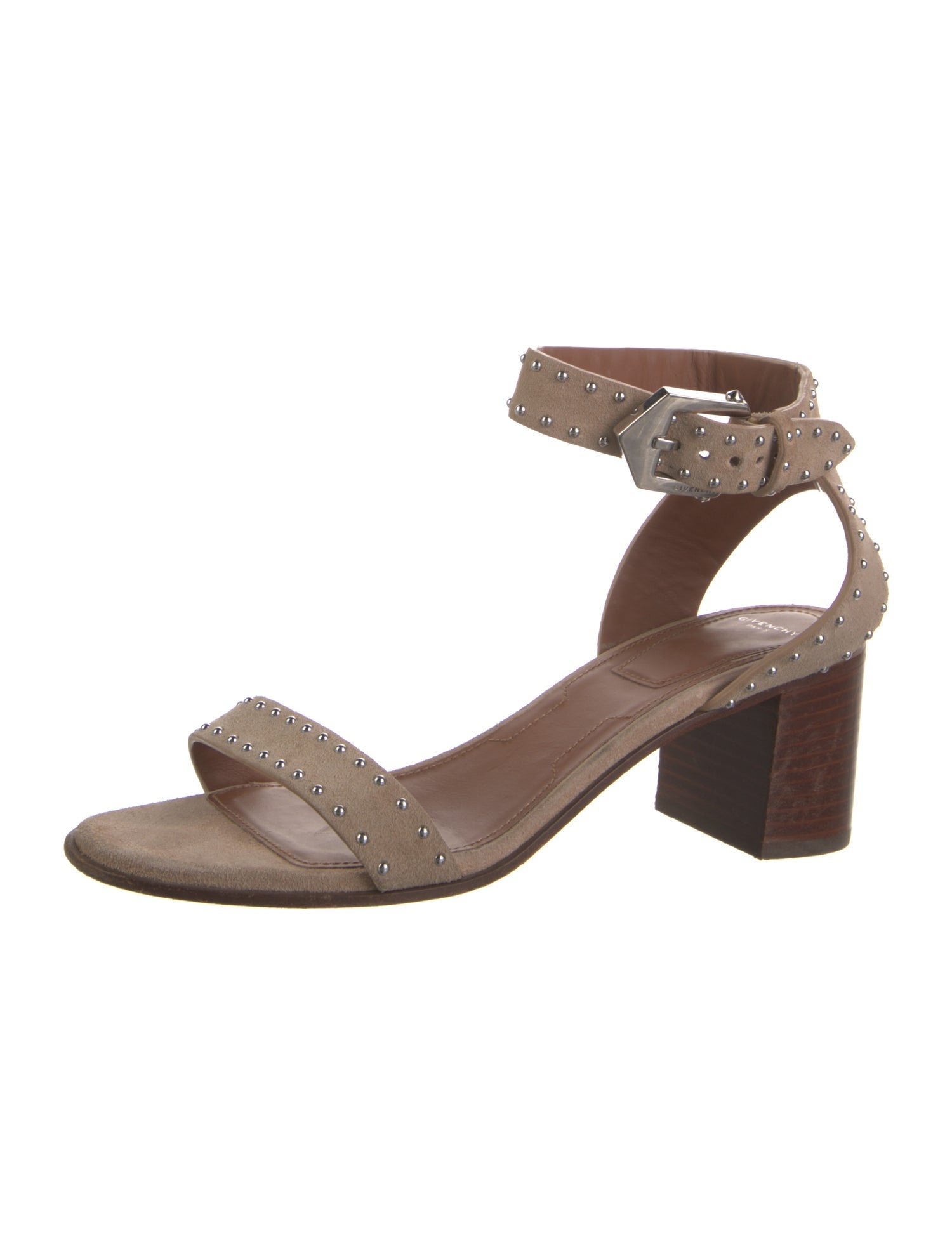 Givenchy Suede Studded Accents Sandals