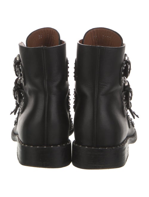 Givenchy Leather Studded Accents Combat Boots