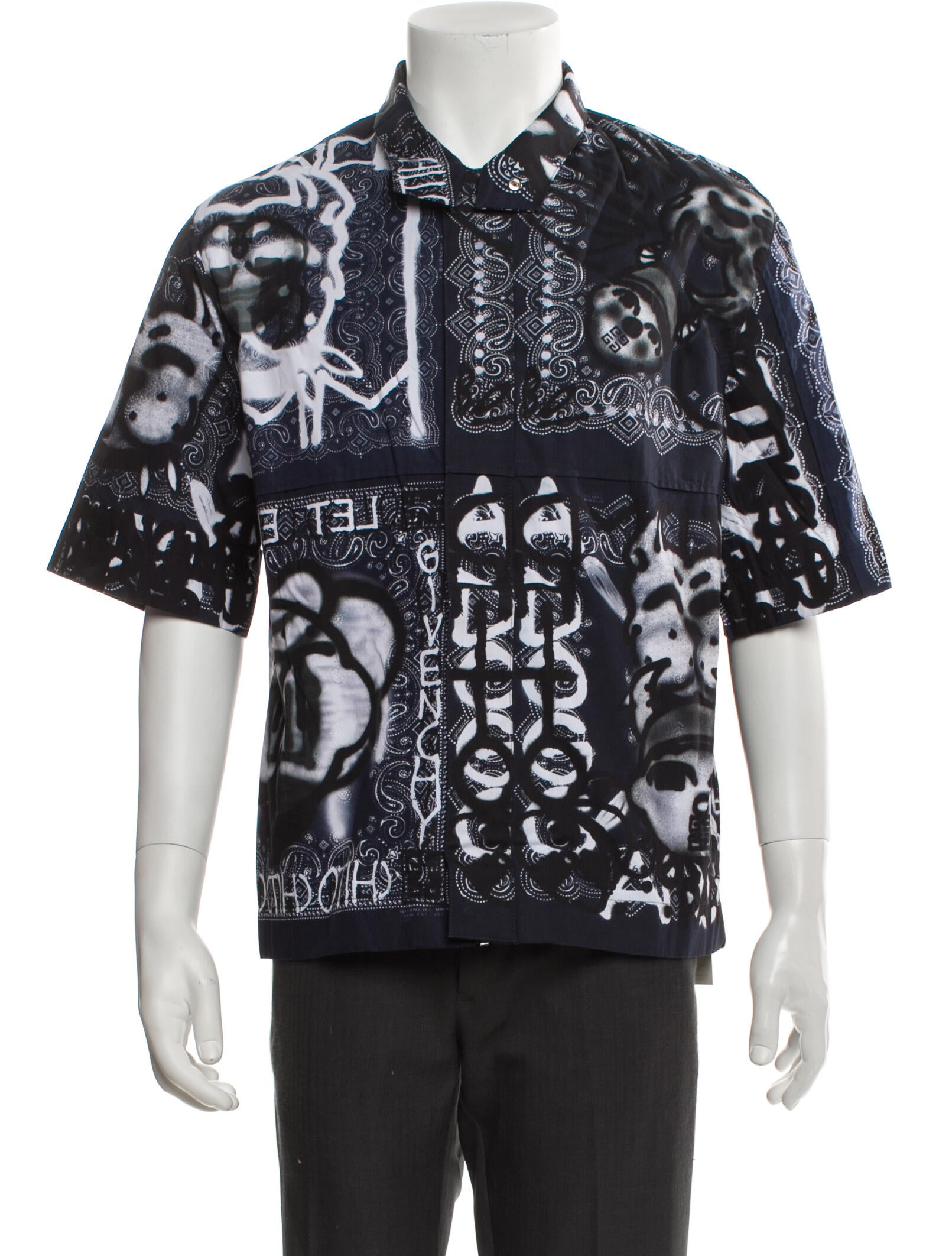 Givenchy Floral Print Short Sleeve Shirt