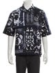 Givenchy Floral Print Short Sleeve Shirt