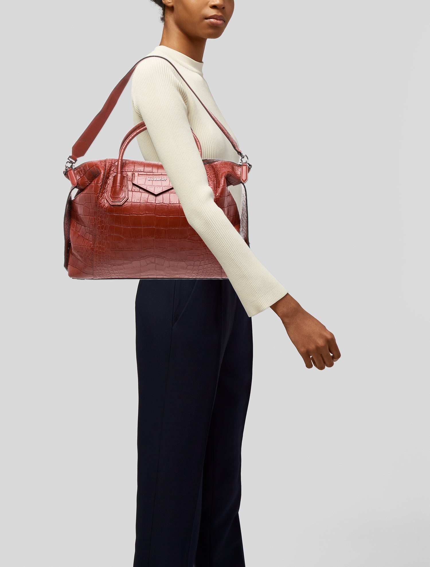 Givenchy Embossed Leather Antigona Large