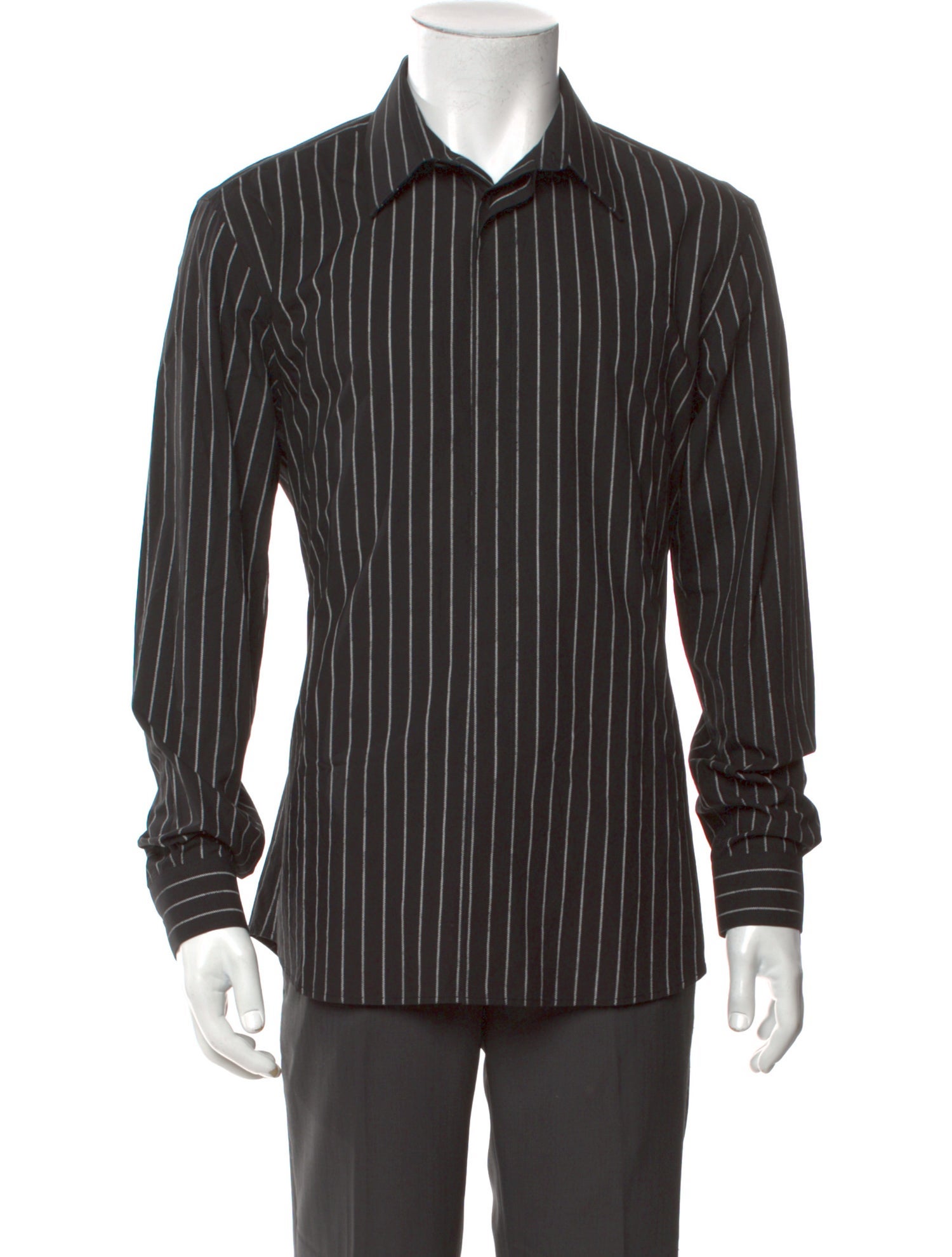 Givenchy Striped Long Sleeve Dress Shirt