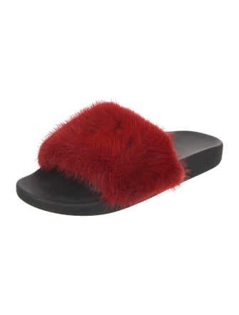 Givenchy Fur Slides