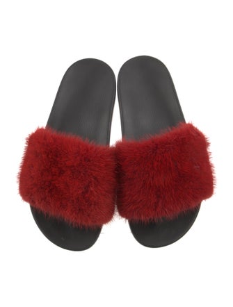 Givenchy Fur Slides