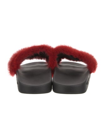 Givenchy Fur Slides