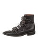 Givenchy Leather Studded Accents Combat Boots