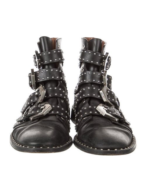 Givenchy Leather Studded Accents Combat Boots