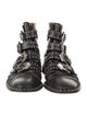 Givenchy Leather Studded Accents Combat Boots