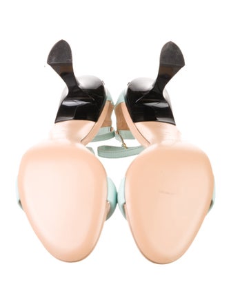 Givenchy Leather Colorblock Pattern Sandals