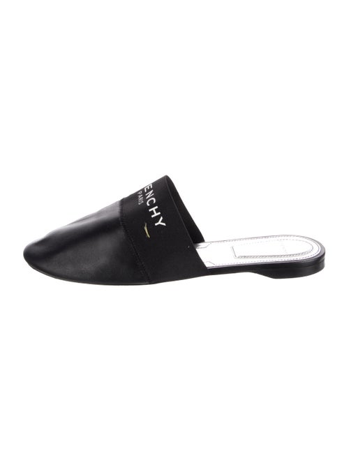 Givenchy Leather Grosgrain Trim Mules