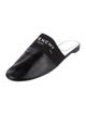 Givenchy Leather Grosgrain Trim Mules
