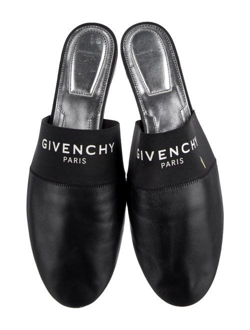 Givenchy Leather Grosgrain Trim Mules