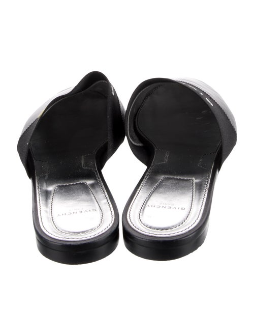 Givenchy Leather Grosgrain Trim Mules