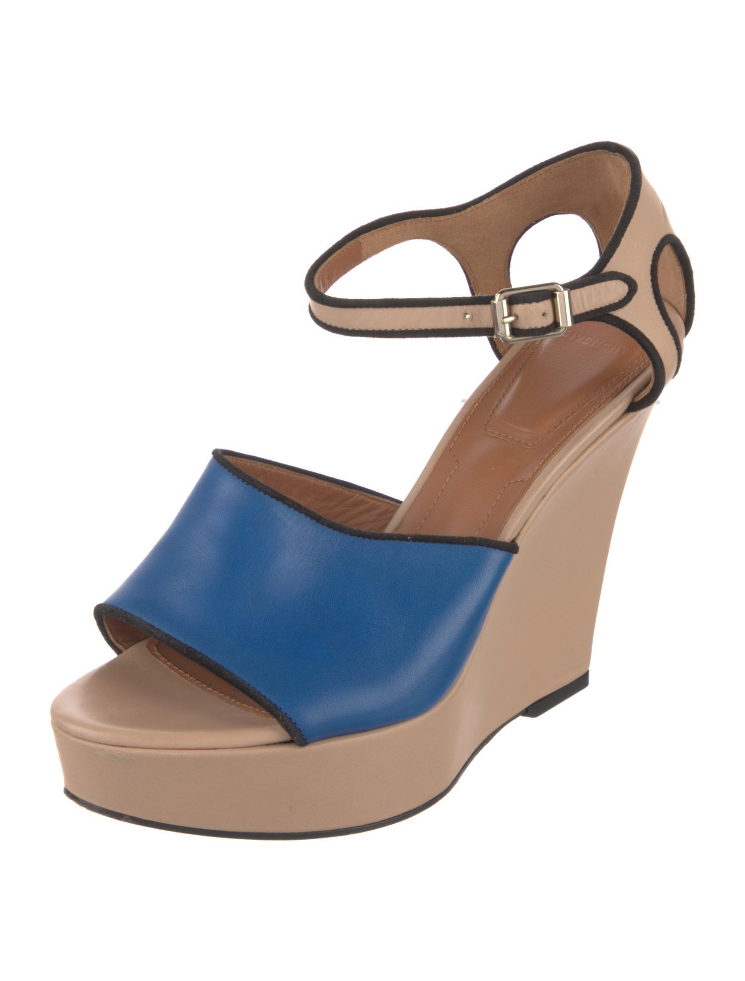 Givenchy Leather Colorblock Pattern Sandals