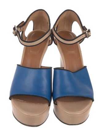 Givenchy Leather Colorblock Pattern Sandals