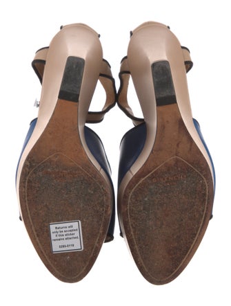 Givenchy Leather Colorblock Pattern Sandals