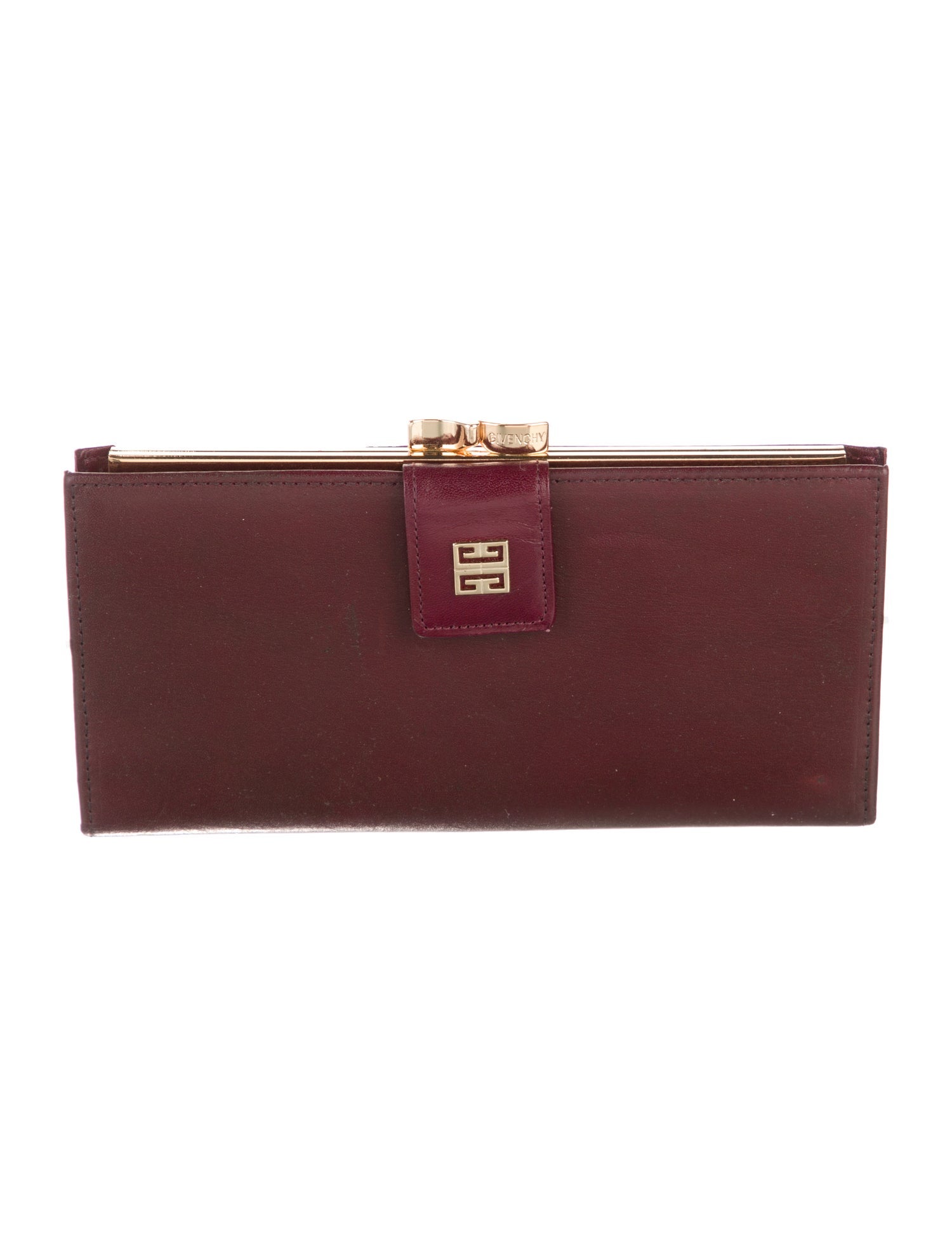 Givenchy Bb Double Sided Folding Wallet Leather Coin Pouch