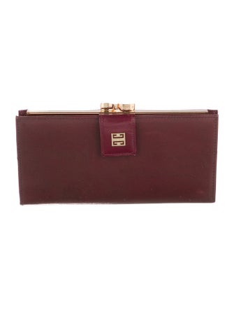 Givenchy Bb Double Sided Folding Wallet Leather Coin Pouch