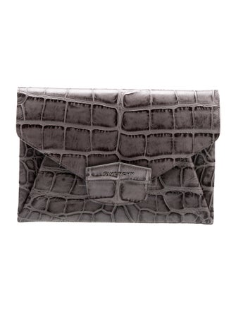 Givenchy Embossed Leather Clutch