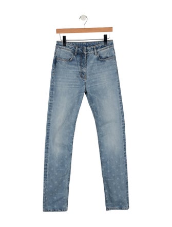 Givenchy Mid-Rise Straight Leg Jeans