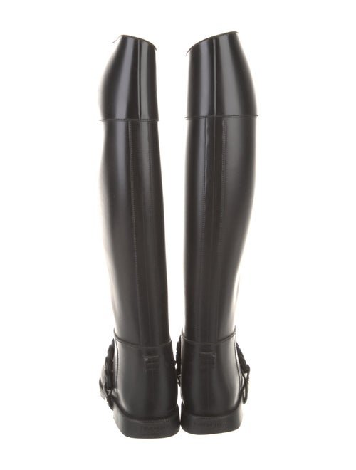 Givenchy Rubber Chain-Link Accents Rain Boots