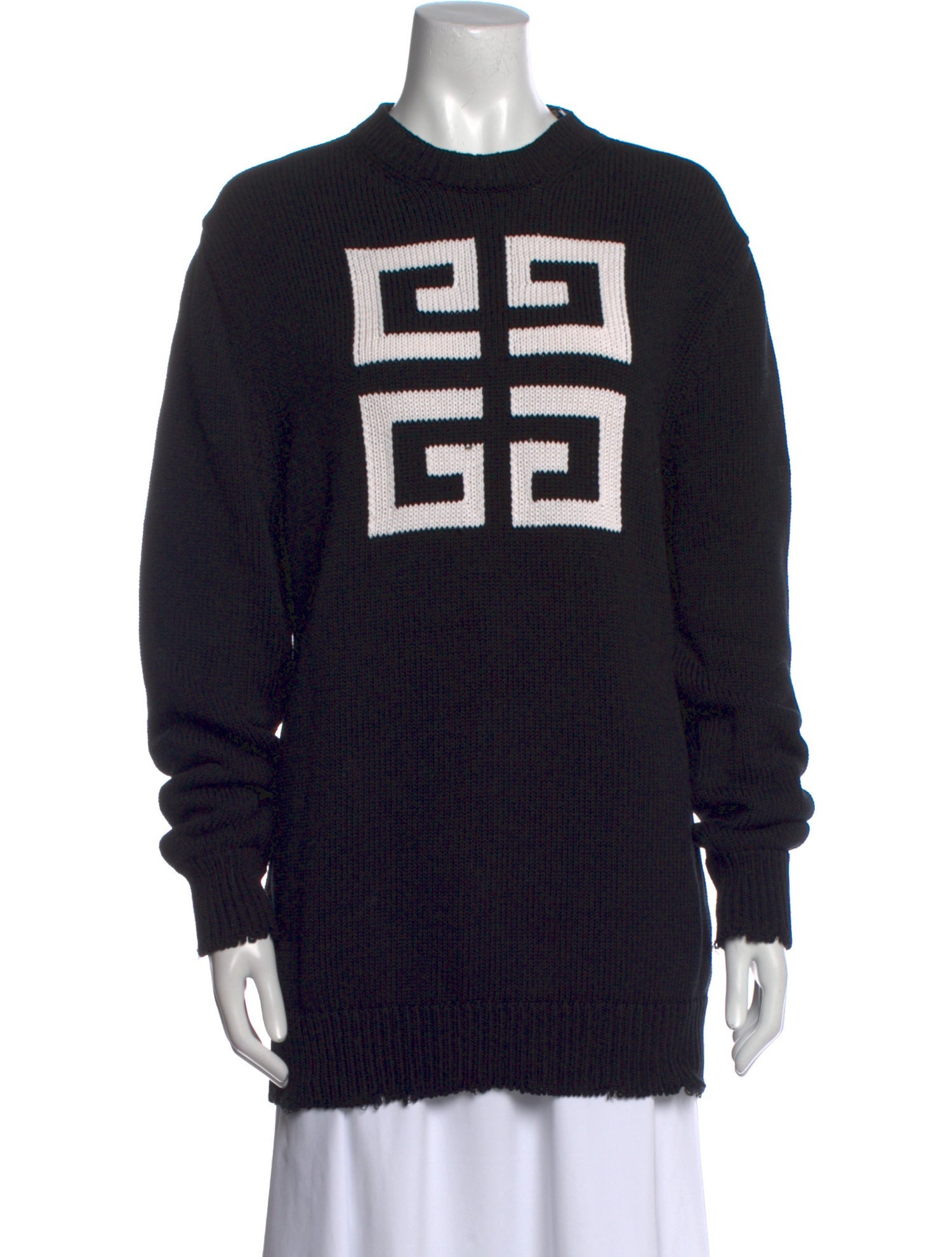 Givenchy Graphic Print Crew Neck Sweater