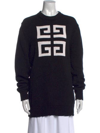 Givenchy Graphic Print Crew Neck Sweater