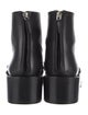 Givenchy Leather Chain-Link Accents Combat Boots