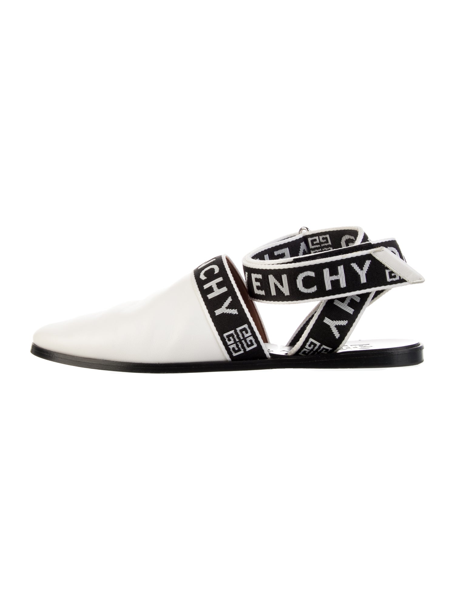 Givenchy Leather Printed Slingback Flats