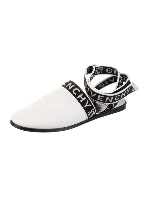 Givenchy Leather Printed Slingback Flats