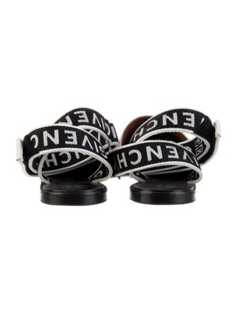 Givenchy Leather Printed Slingback Flats